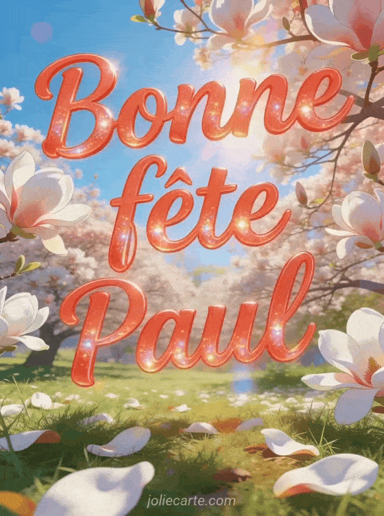 Bonne fête Paul - Bonne fete paul fleurs