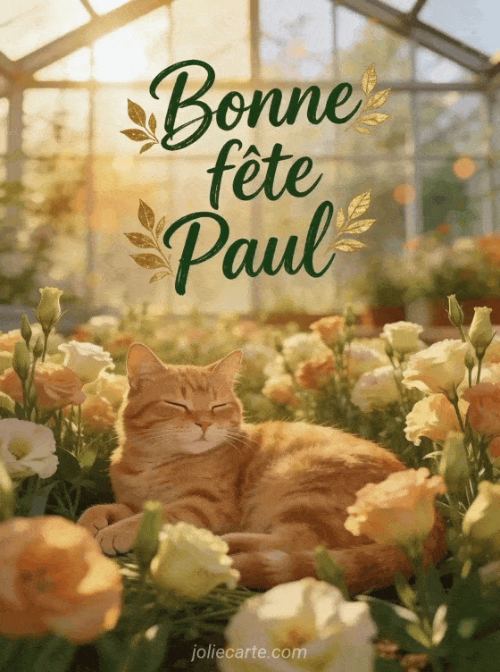 Bonne fête Paul - Bonne fete paul chat
