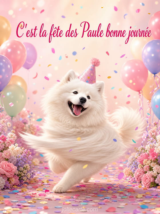 Carte bonne fĂȘte Paule