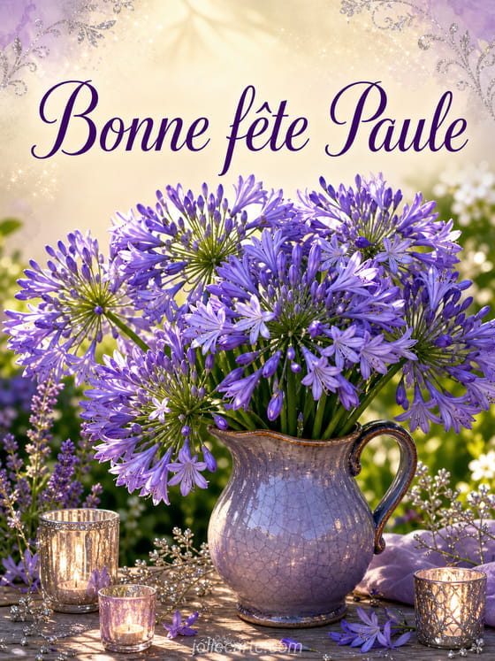 Carte bonne fĂȘte Paule