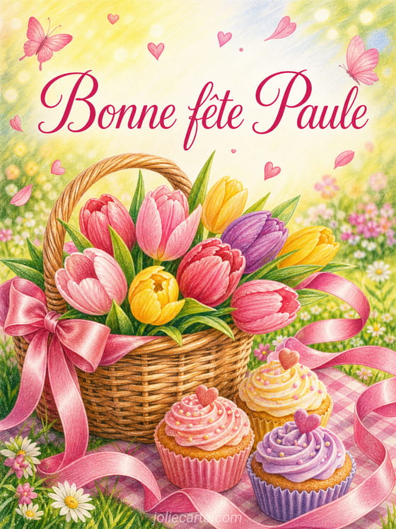 Carte bonne fĂȘte Paule