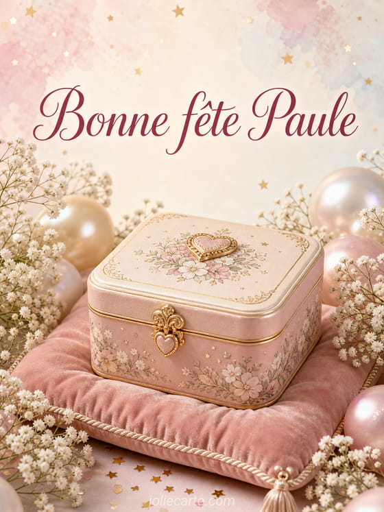 Carte bonne fĂȘte Paule