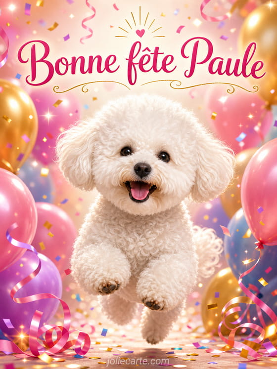 Carte bonne fĂȘte Paule