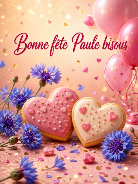 Carte bonne fĂȘte Paule