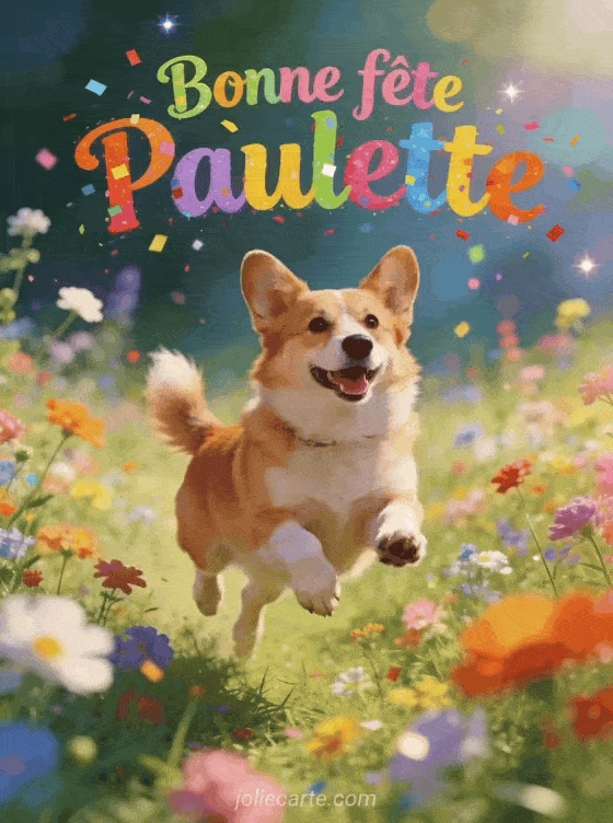 Bonne fête Paulette - Paulette gif bonne fete gratuit