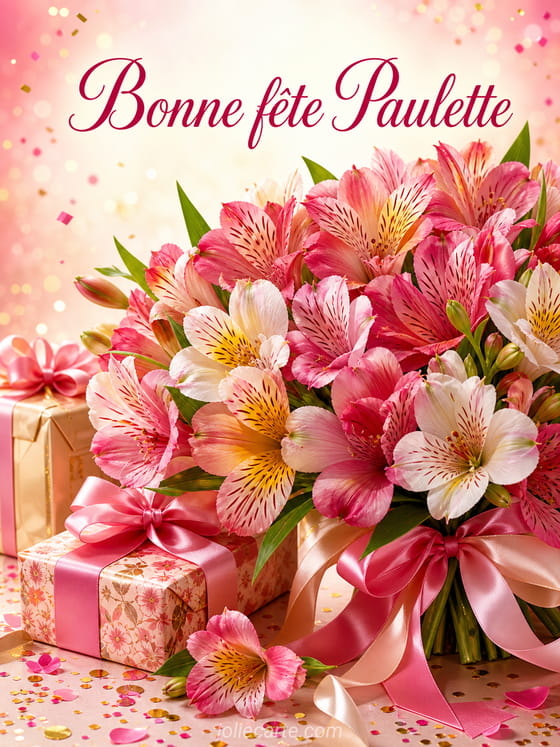 Carte bonne fĂȘte Paulette