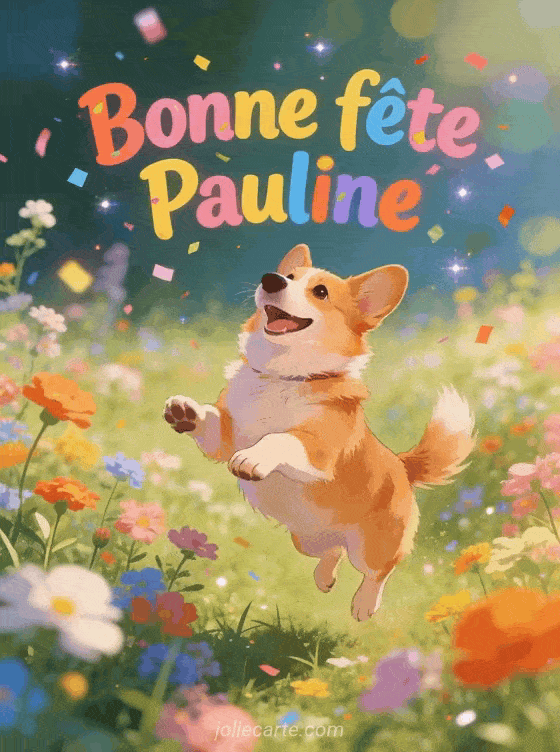 Bonne fête Pauline - Pauline gif bonne fete gratuit