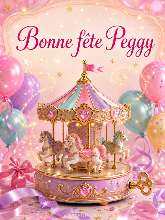 Carte bonne fĂȘte Peggy