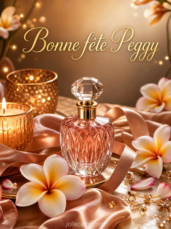 Carte bonne fĂȘte Peggy