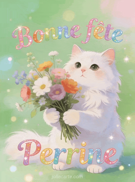 Bonne fête Perrine - Bonne fete perrine chat