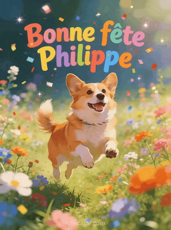 Bonne fête Philippe - Philippe gif bonne fete gratuit