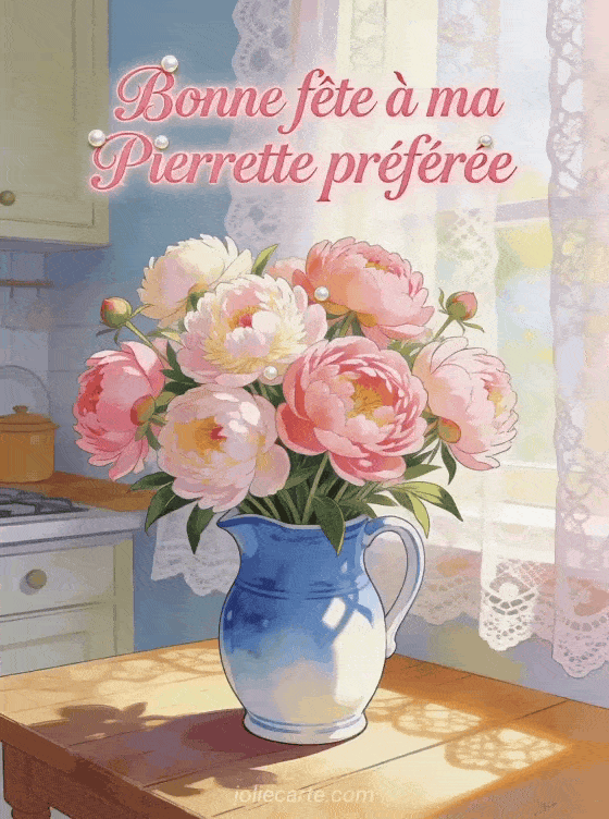 Bonne fête Pierrette - Carte bonne fete pierrette gratuite