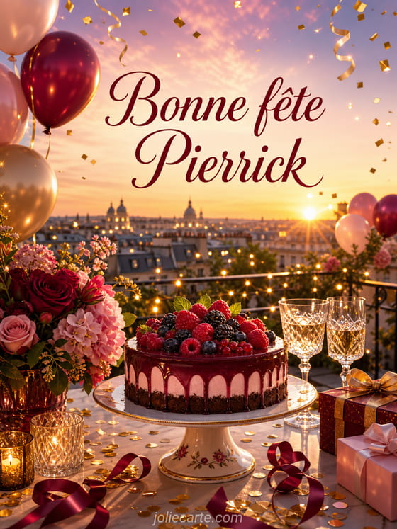 Carte bonne fête Pierrick