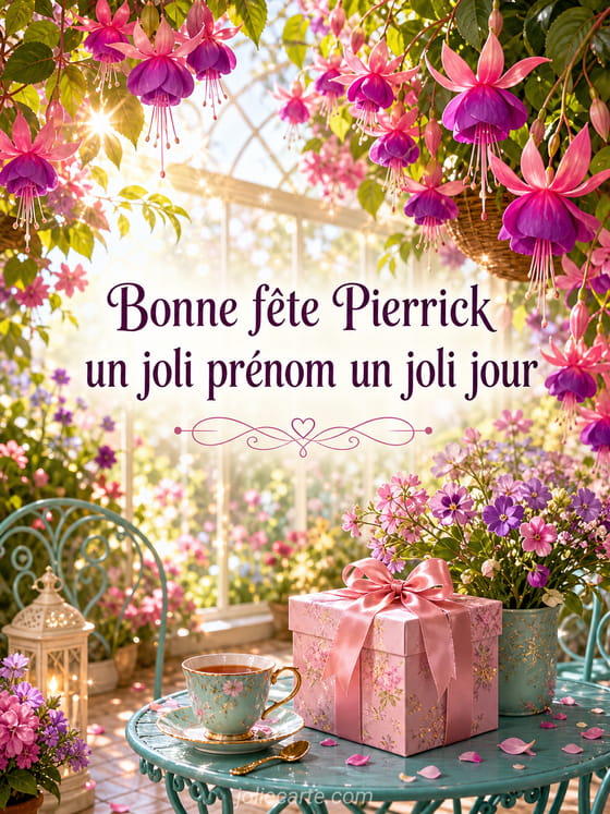 Carte bonne fête Pierrick