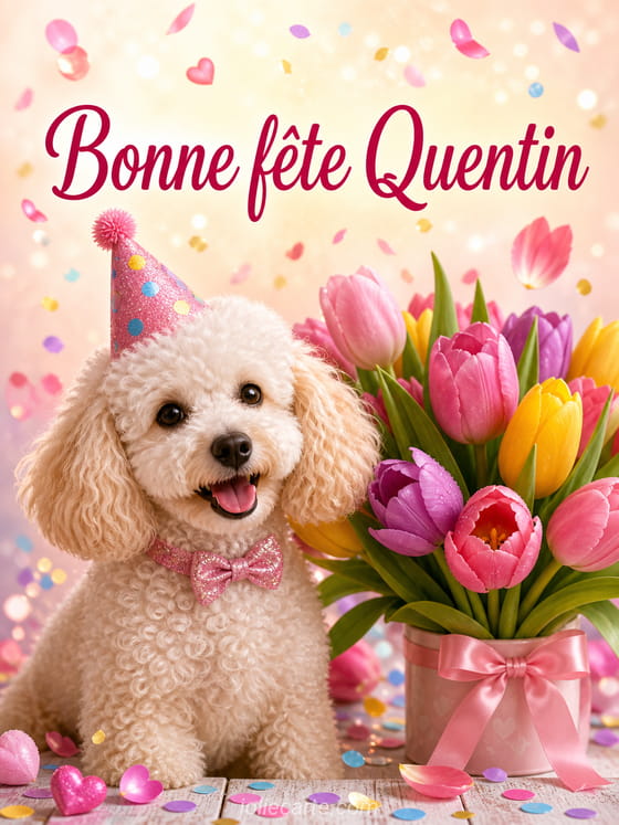 Carte bonne fĂȘte Quentin
