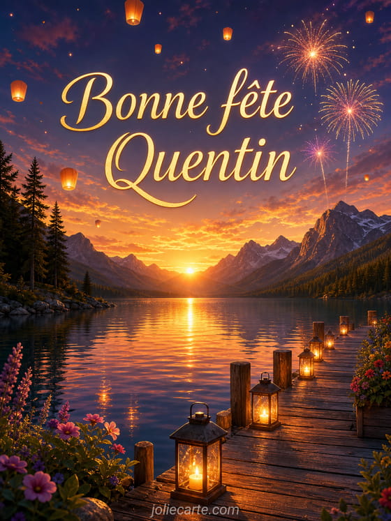 Carte bonne fĂȘte Quentin