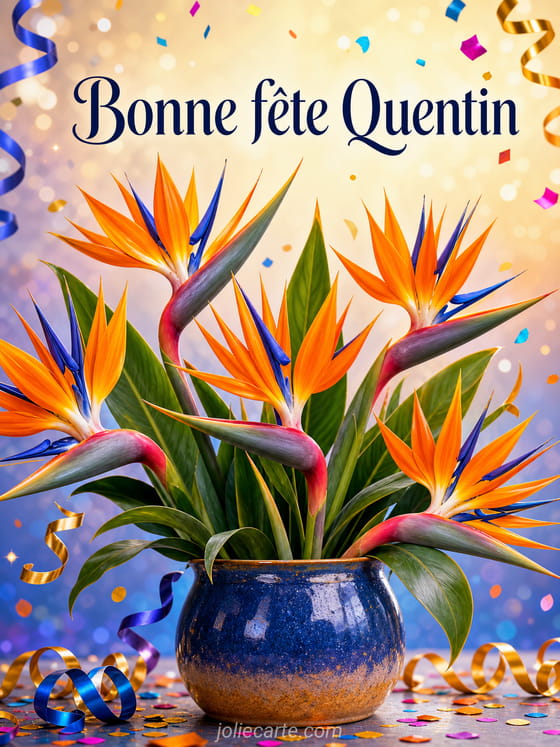 Carte bonne fĂȘte Quentin