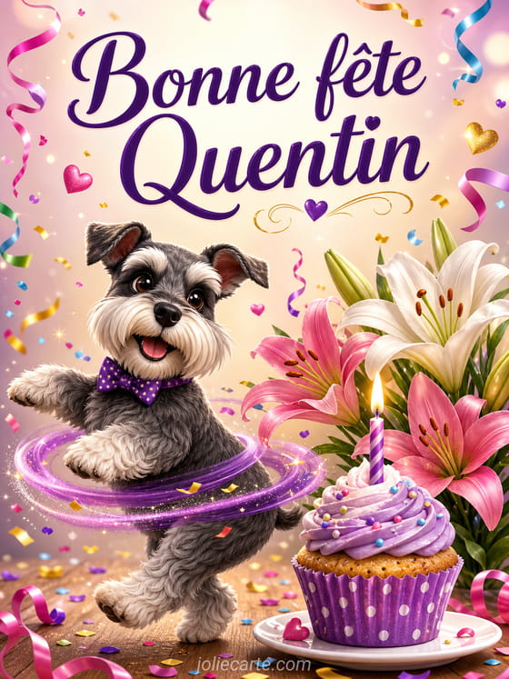 Carte bonne fĂȘte Quentin