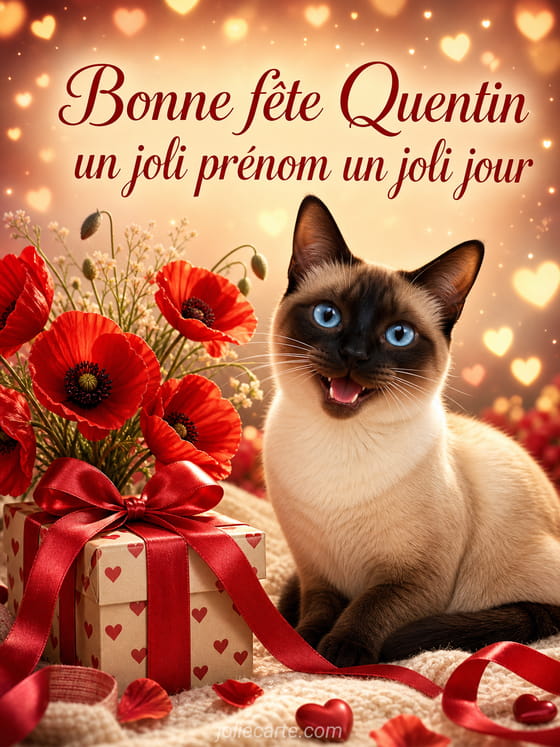 Carte bonne fĂȘte Quentin