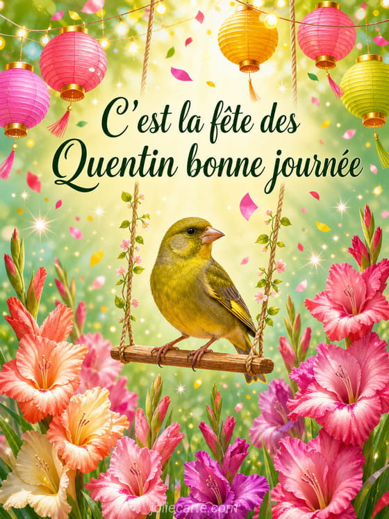 Carte bonne fĂȘte Quentin