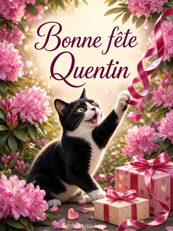 Carte bonne fĂȘte Quentin