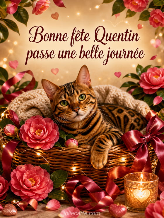 Carte bonne fĂȘte Quentin