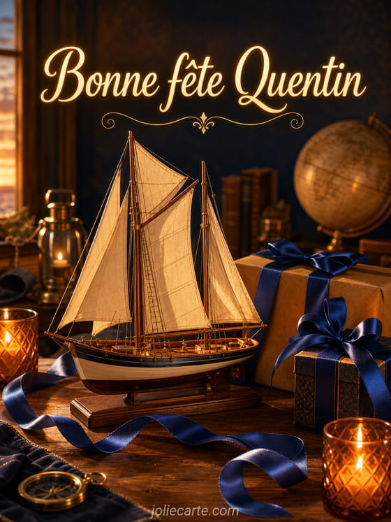 Carte bonne fĂȘte Quentin