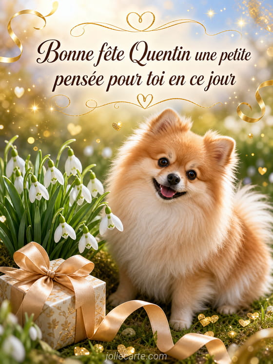 Carte bonne fĂȘte Quentin