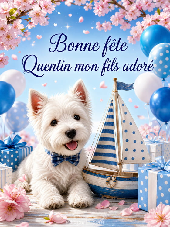 Carte bonne fĂȘte Quentin