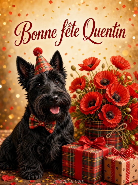Carte bonne fĂȘte Quentin