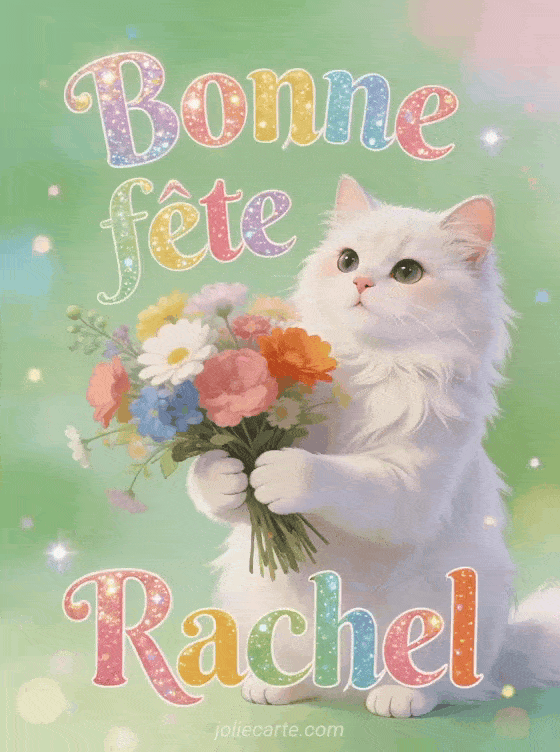 Bonne fête Rachel - Bonne fete rachel chat