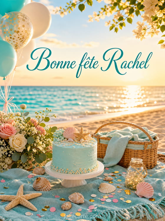 Carte bonne fĂȘte Rachel