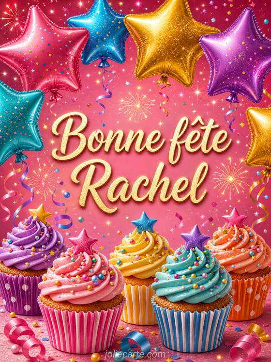 Carte bonne fĂȘte Rachel