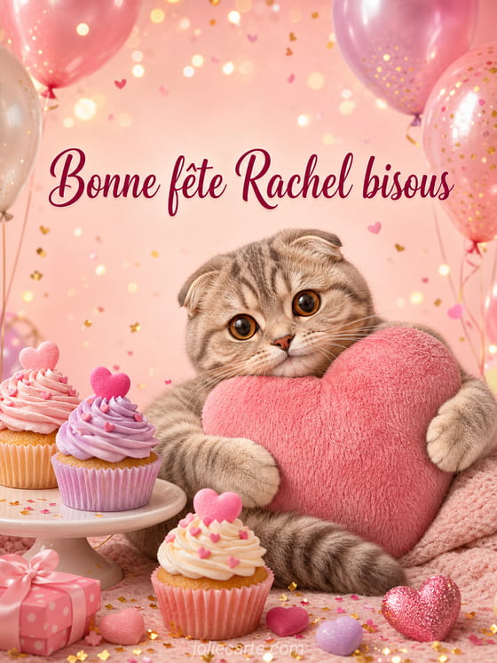 Carte bonne fĂȘte Rachel