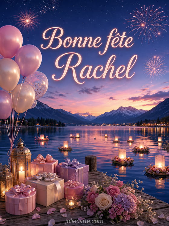 Carte bonne fĂȘte Rachel