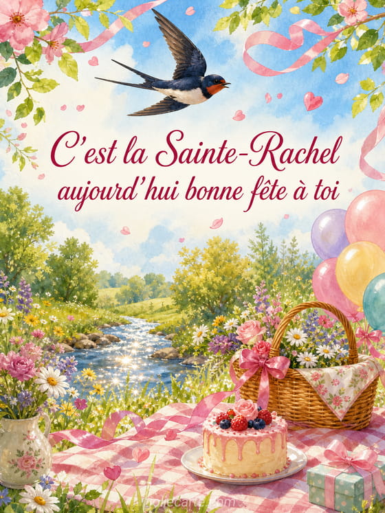 Carte bonne fĂȘte Rachel