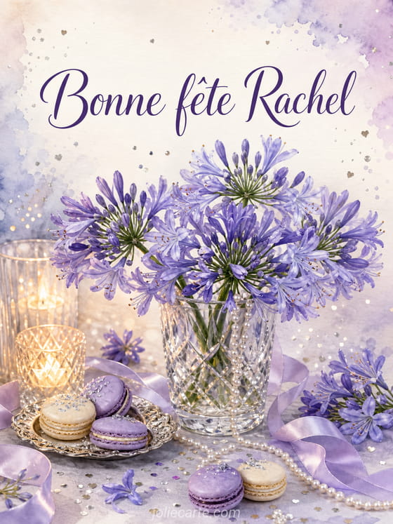 Carte bonne fĂȘte Rachel