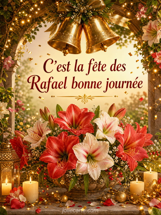 Carte bonne fête Rafael
