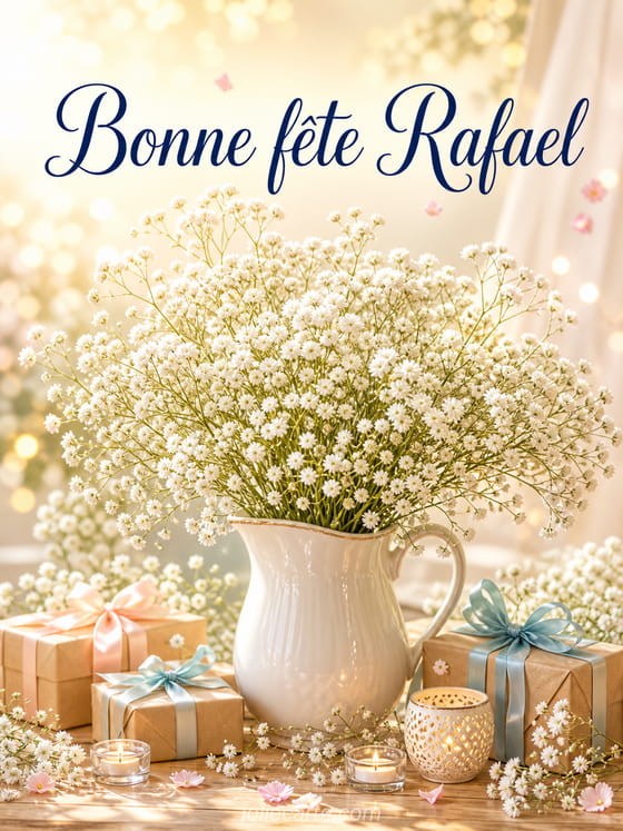 Carte bonne fête Rafael