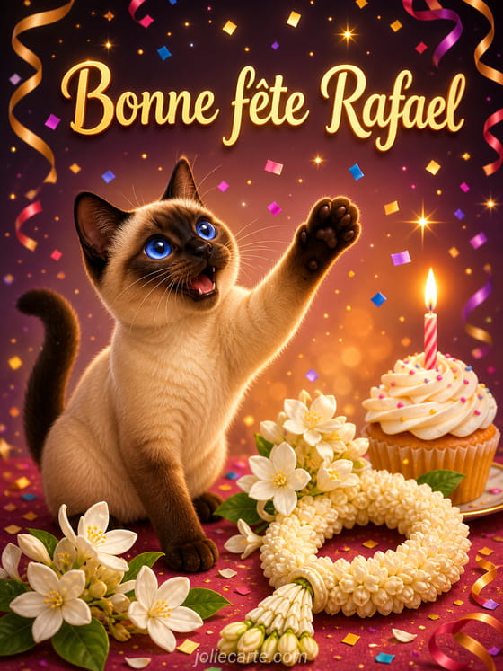 Carte bonne fête Rafael