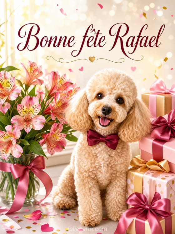 Carte bonne fête Rafael