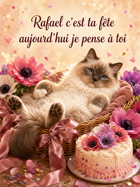 Carte bonne fête Rafael