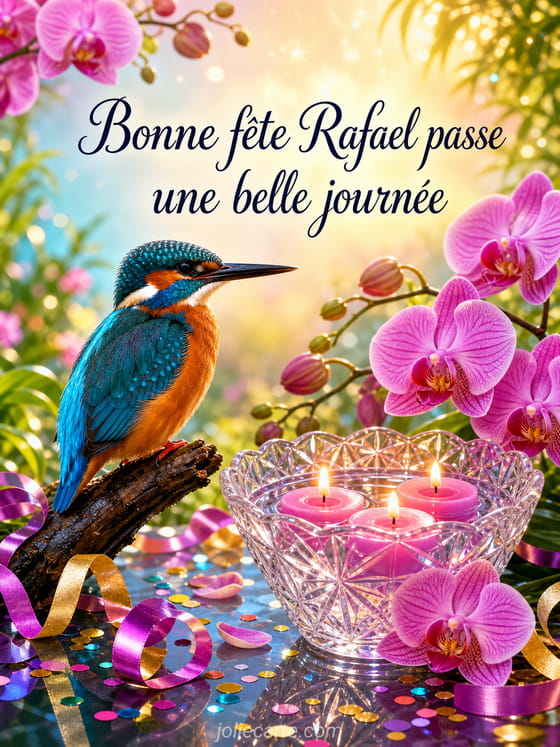 Carte bonne fête Rafael