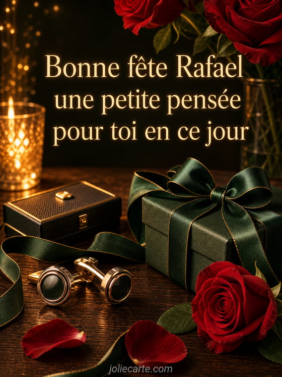 Carte bonne fête Rafael