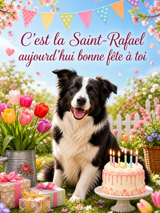 Carte bonne fête Rafael