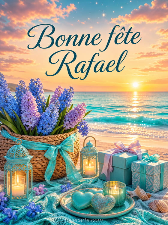 Carte bonne fête Rafael