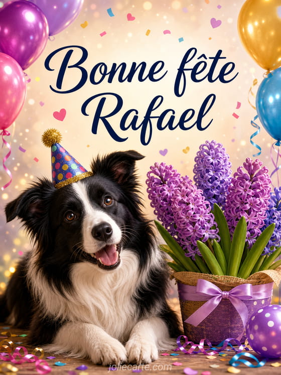 Carte bonne fête Rafael