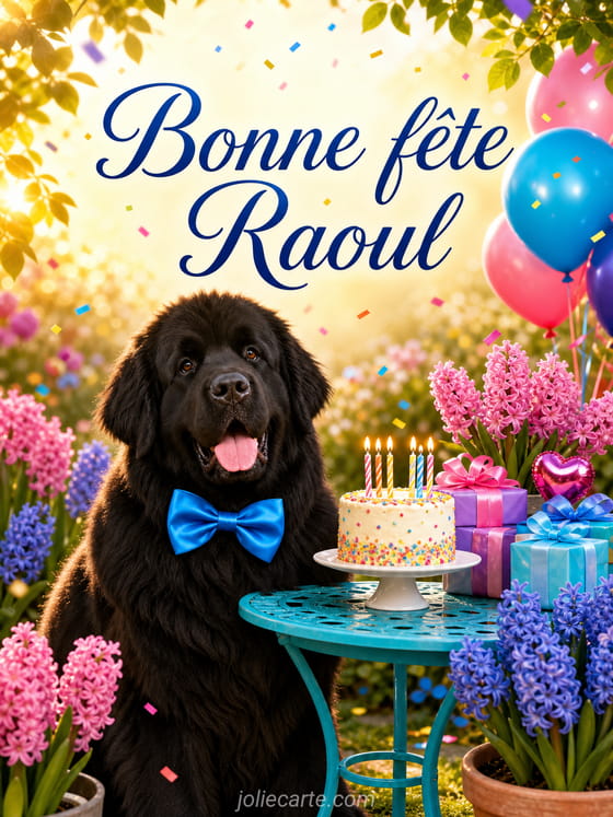 Carte bonne fête Raoul