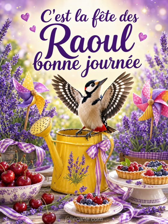 Carte bonne fête Raoul