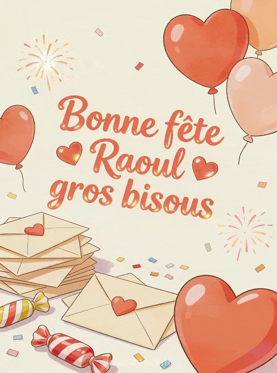 Bonne fête Raoul - Bonne fete raoul gros bisous